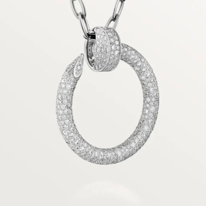 Juste Un Clou Long Necklace, Multiwear, Extra-Large Model, Paved Juste Un Clou Long Necklace, Multiwear, Extra-Large Model, Paved