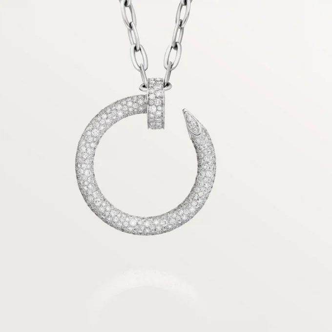 Juste Un Clou Long Necklace, Multiwear, Extra-Large Model, Paved Juste Un Clou Long Necklace, Multiwear, Extra-Large Model, Paved