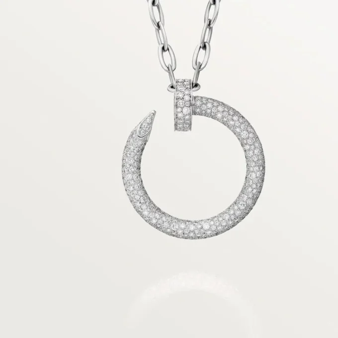 Juste Un Clou Long Necklace, Multiwear, Extra-Large Model, Paved Juste Un Clou Long Necklace, Multiwear, Extra-Large Model, Paved