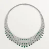 Le Voyage Recommence Necklace, Emerald, Paved Le Voyage Recommence Necklace, Emerald, Paved
