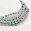 Le Voyage Recommence Necklace, Emerald, Paved Le Voyage Recommence Necklace, Emerald, Paved