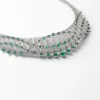 Le Voyage Recommence Necklace, Emerald, Paved Le Voyage Recommence Necklace, Emerald, Paved