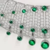 Le Voyage Recommence Necklace, Emerald, Paved Le Voyage Recommence Necklace, Emerald, Paved