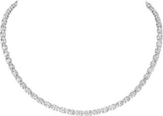 Lignes Essentielles Necklace, Oval-Cut Diamonds