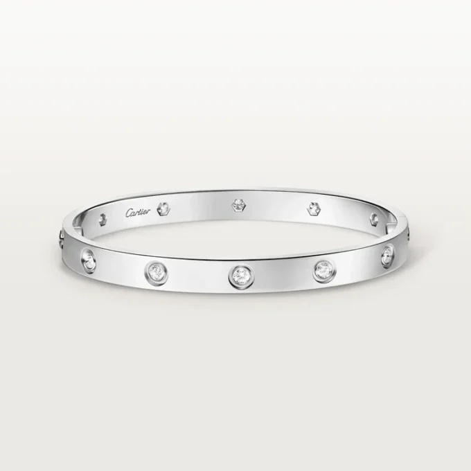 Love Bracelet, Classic Model,10 Diamonds Love Bracelet, Classic Model,10 Diamonds