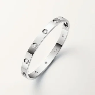love bracelet classic model 10 diamonds 2 2 330x330 - Love Bracelet, Classic Model,10 Diamonds