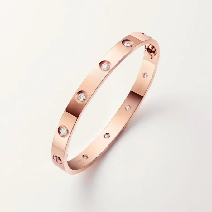 Love Bracelet, Classic Model,10 Diamonds Love Bracelet, Classic Model,10 Diamonds