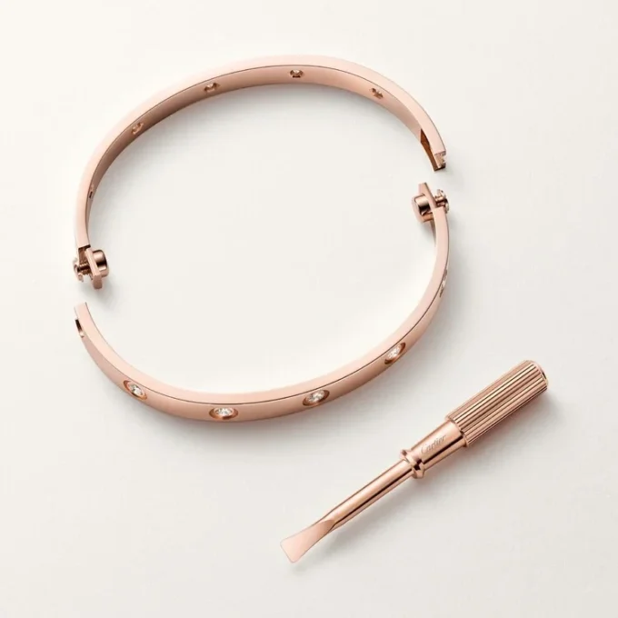 Love Bracelet, Classic Model,10 Diamonds Love Bracelet, Classic Model,10 Diamonds