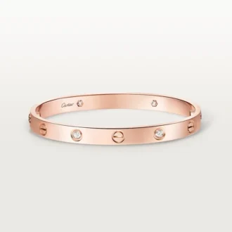 love bracelet classic model 4 diamonds 1 2 330x330 - Love Bracelet, Classic Model, 4 Diamonds