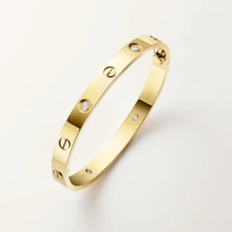 Love Bracelet, Classic Model, 4 Diamonds