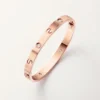 Love Bracelet, Classic Model, Brushed, 4 Diamonds Love Bracelet, Classic Model, Brushed, 4 Diamonds