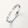 Love Bracelet, Classic Model, Brushed, 4 Diamonds Love Bracelet, Classic Model, Brushed, 4 Diamonds
