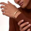 Love Bracelet, Classic Model, Brushed, 4 Diamonds Love Bracelet, Classic Model, Brushed, 4 Diamonds