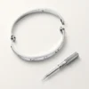 Love Bracelet, Classic Model, Brushed, 4 Diamonds Love Bracelet, Classic Model, Brushed, 4 Diamonds