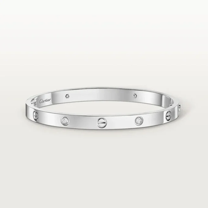 Love Bracelet, Medium Model, 4 Diamonds Love Bracelet, Medium Model, 4 Diamonds
