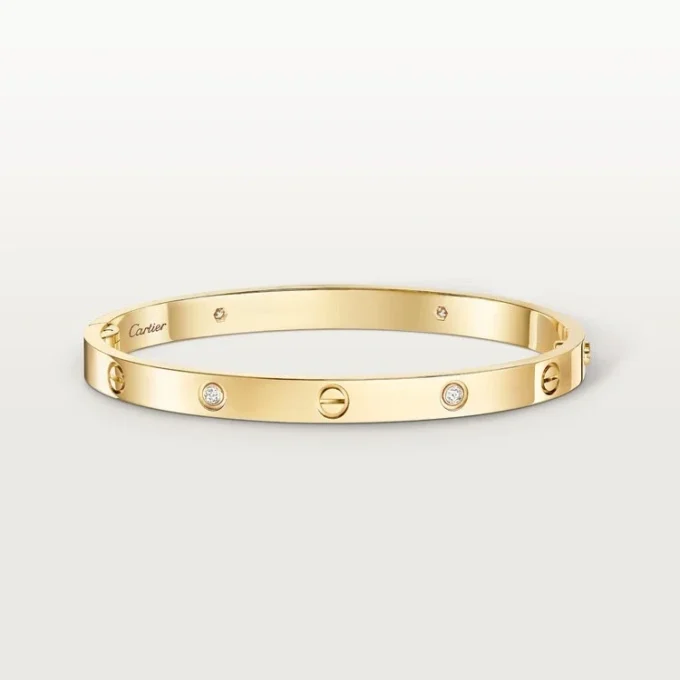 Love Bracelet, Medium Model, 4 Diamonds Love Bracelet, Medium Model, 4 Diamonds