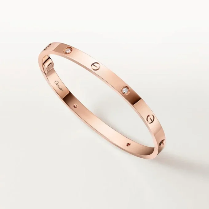 Love Bracelet, Medium Model, 4 Diamonds Love Bracelet, Medium Model, 4 Diamonds