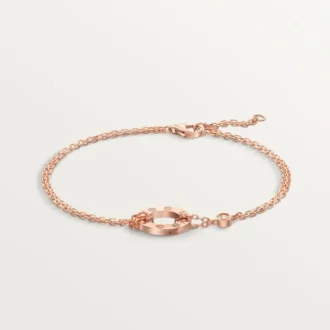 Love Bracelet, on Chain, 2 Diamonds