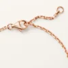 Love Bracelet, on Chain, Half-Paved Love Bracelet, on Chain, Half-Paved