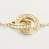 Love Bracelet, on Chain, Paved Love Bracelet, on Chain, Paved