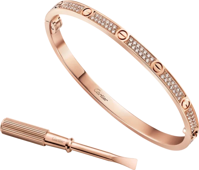 Love Bracelet, Small Model, Paved