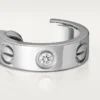 Love Earrings, 2 Diamonds – White Gold, Diamonds – Cartier