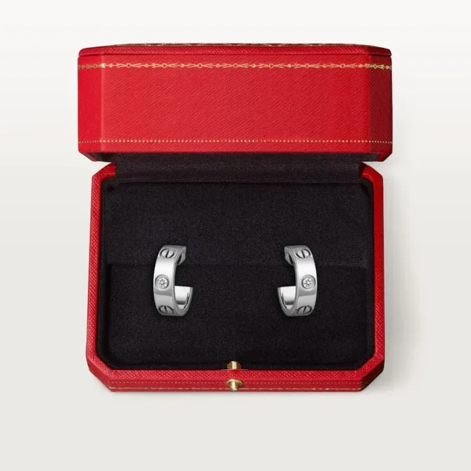 Love Earrings, 2 Diamonds – White Gold, Diamonds – Cartier