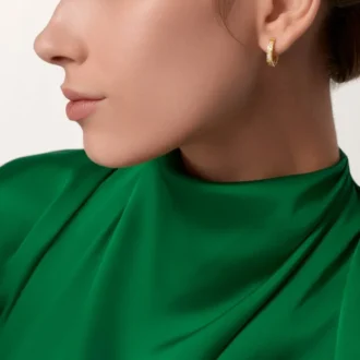 Love Earrings, Multiwear, Half-Paved