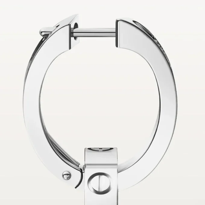 Love Earrings, Multiwear, Half-Paved
