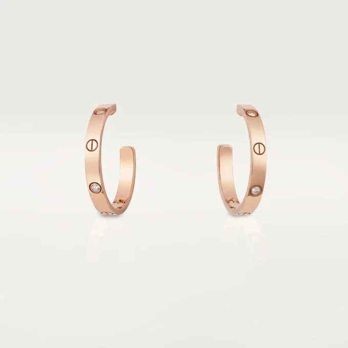 Love Earrings – Rose Gold, Diamond – Cartier Love Earrings – Rose Gold, Diamond – Cartier