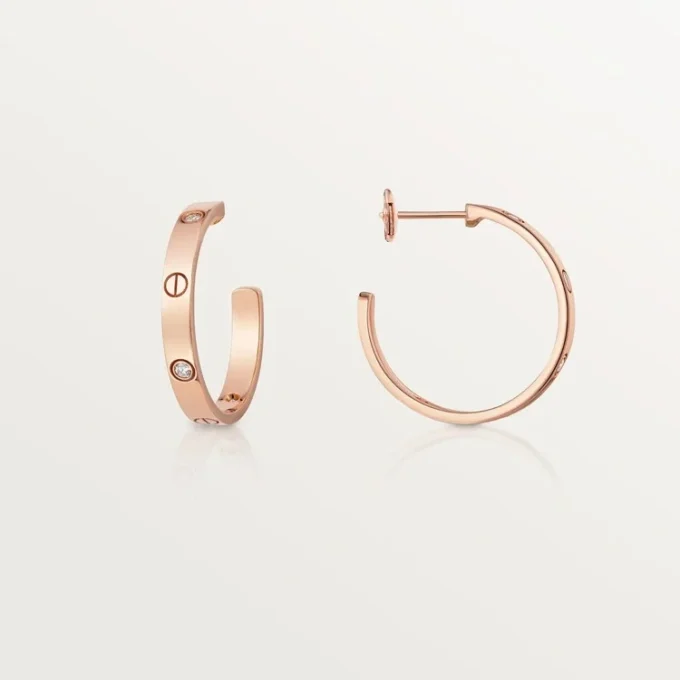 Love Earrings – Rose Gold, Diamond – Cartier Love Earrings – Rose Gold, Diamond – Cartier