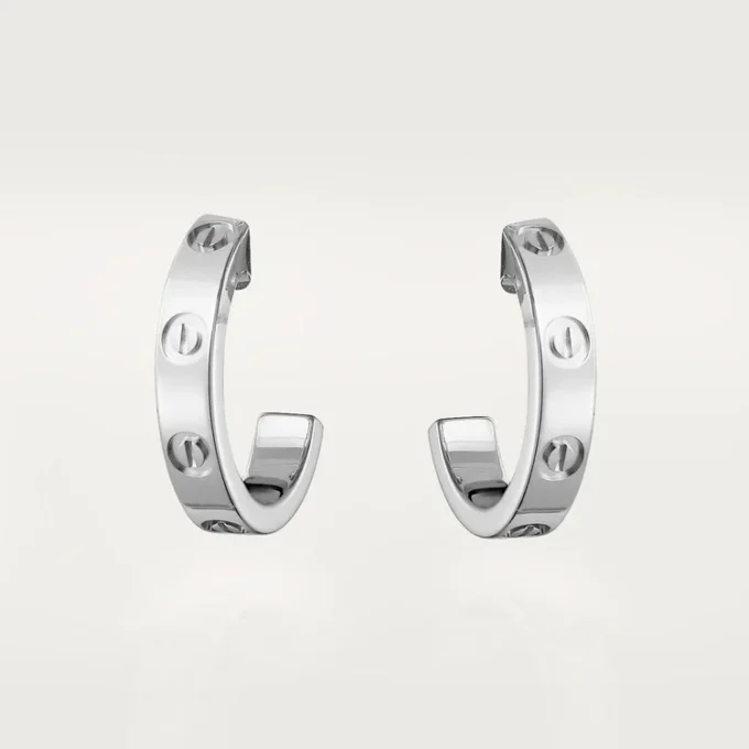 Love Earrings – White Gold – Cartier Love Earrings – White Gold – Cartier