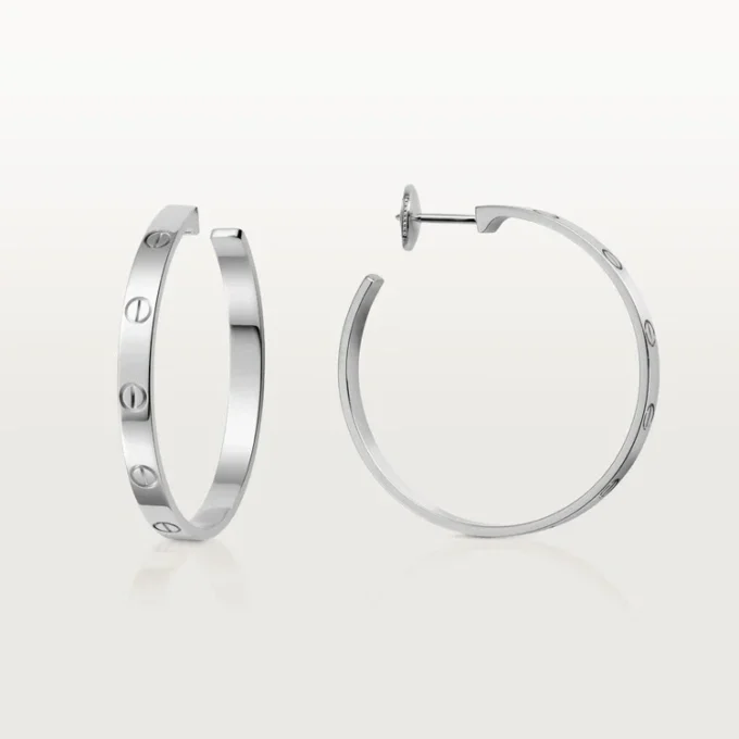 Love Earrings – White Gold – Cartier Love Earrings – White Gold – Cartier