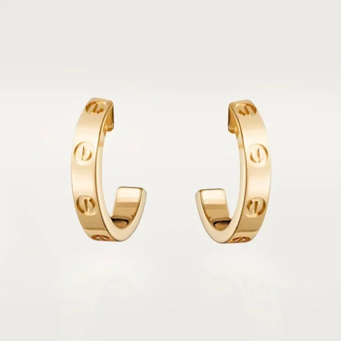Love Hoop Earrings – Yellow Gold, Small Model | Cartier Us