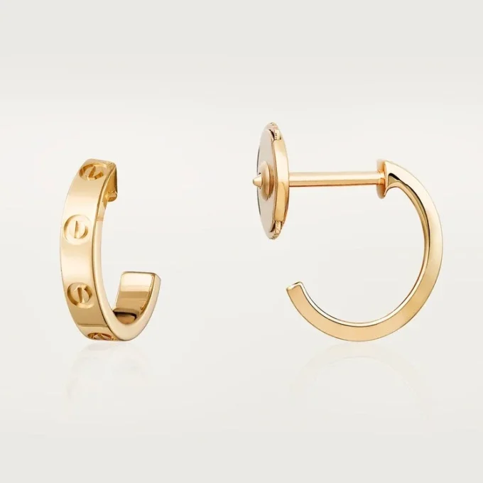 Love Hoop Earrings – Yellow Gold, Small Model | Cartier Us