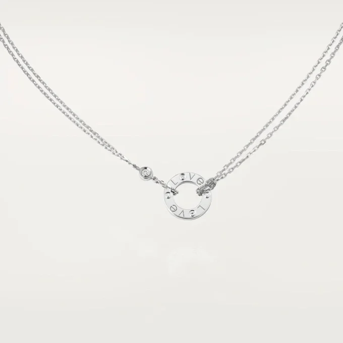 Love Necklace, 2 Diamonds – White Gold, Diamonds – Cartier Love Necklace, 2 Diamonds – White Gold, Diamonds – Cartier