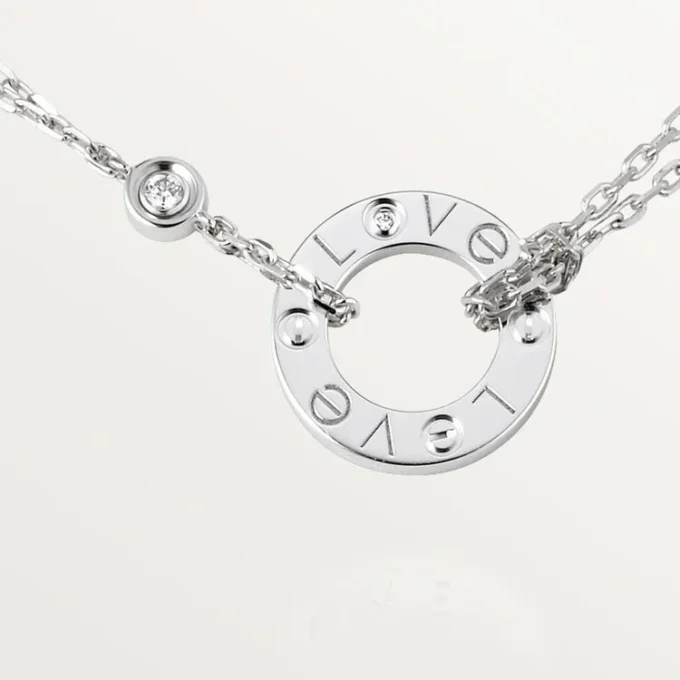 Love Necklace, 2 Diamonds – White Gold, Diamonds – Cartier Love Necklace, 2 Diamonds – White Gold, Diamonds – Cartier
