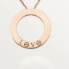Love Necklace, 3 Diamonds – Rose Gold, Diamonds – Cartier Love Necklace, 3 Diamonds – Rose Gold, Diamonds – Cartier