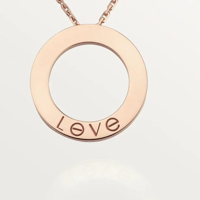 Love Necklace, 3 Diamonds – Rose Gold, Diamonds – Cartier Love Necklace, 3 Diamonds – Rose Gold, Diamonds – Cartier