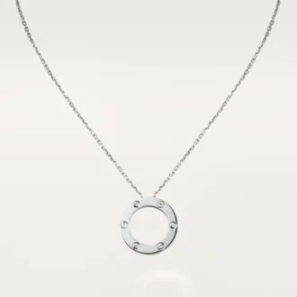 Love Necklace, 3 Diamonds – White Gold, Diamonds – Cartier