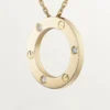 Love Necklace, 3 Diamonds – Yellow Gold, Diamonds – Cartier Love Necklace, 3 Diamonds – Yellow Gold, Diamonds – Cartier
