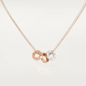 Love Necklace, 6 Diamonds – Rose Gold, White Gold, Diamonds – Cartier