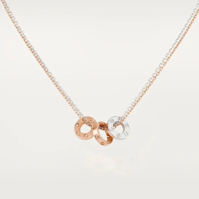 Love Necklace, 6 Diamonds – Rose Gold, White Gold, Diamonds – Cartier Love Necklace, 6 Diamonds – Rose Gold, White Gold, Diamonds – Cartier