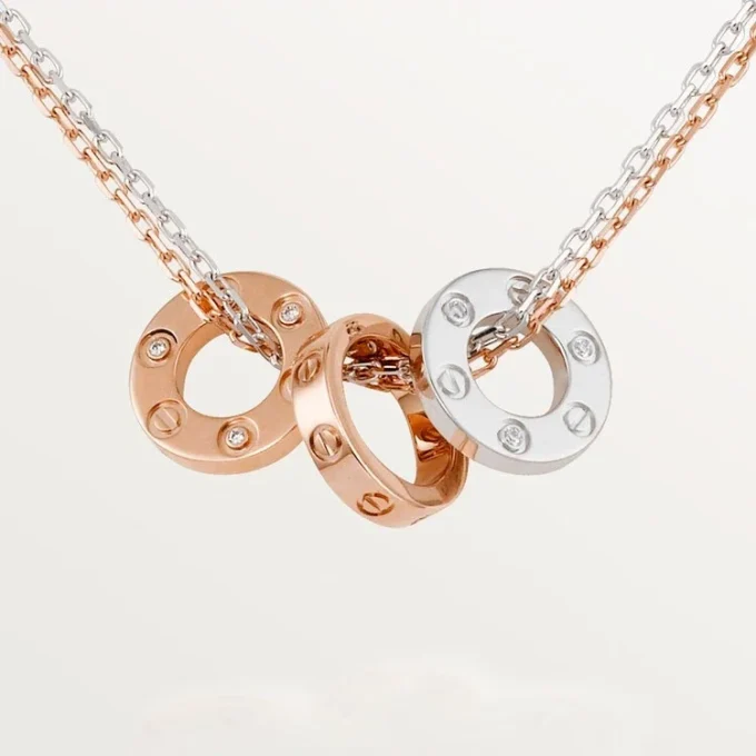 Love Necklace, 6 Diamonds – Rose Gold, White Gold, Diamonds – Cartier Love Necklace, 6 Diamonds – Rose Gold, White Gold, Diamonds – Cartier