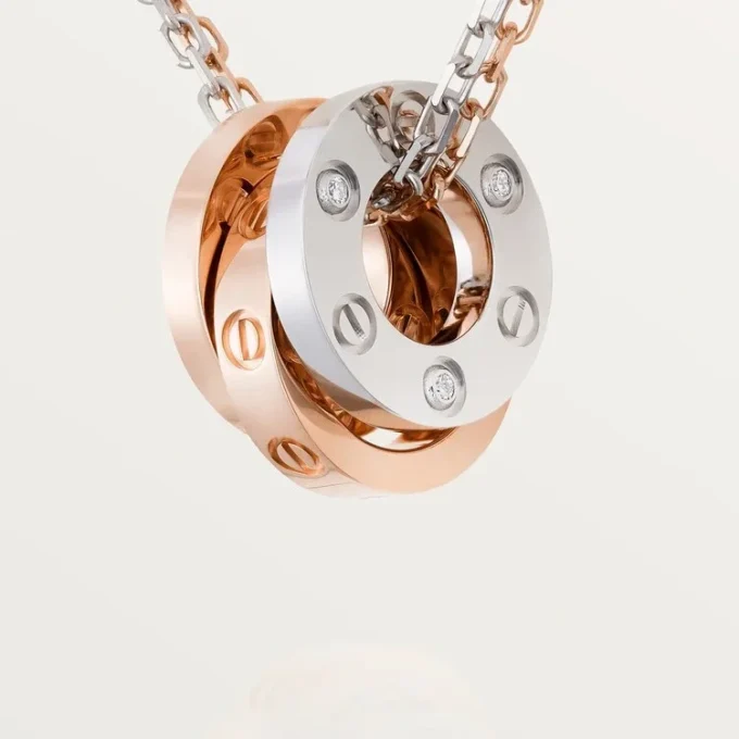 Love Necklace, 6 Diamonds – Rose Gold, White Gold, Diamonds – Cartier Love Necklace, 6 Diamonds – Rose Gold, White Gold, Diamonds – Cartier