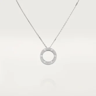 Love Necklace, Diamond-Paved – White Gold, Diamonds – Cartier
