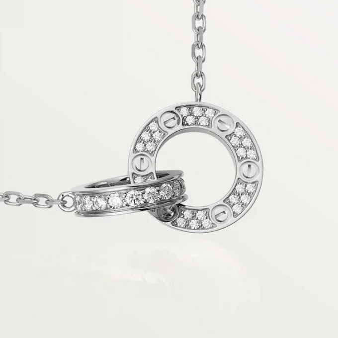 Love Necklace, Diamond-Paved – White Gold, Diamonds – Cartier Love Necklace, Diamond-Paved – White Gold, Diamonds – Cartier