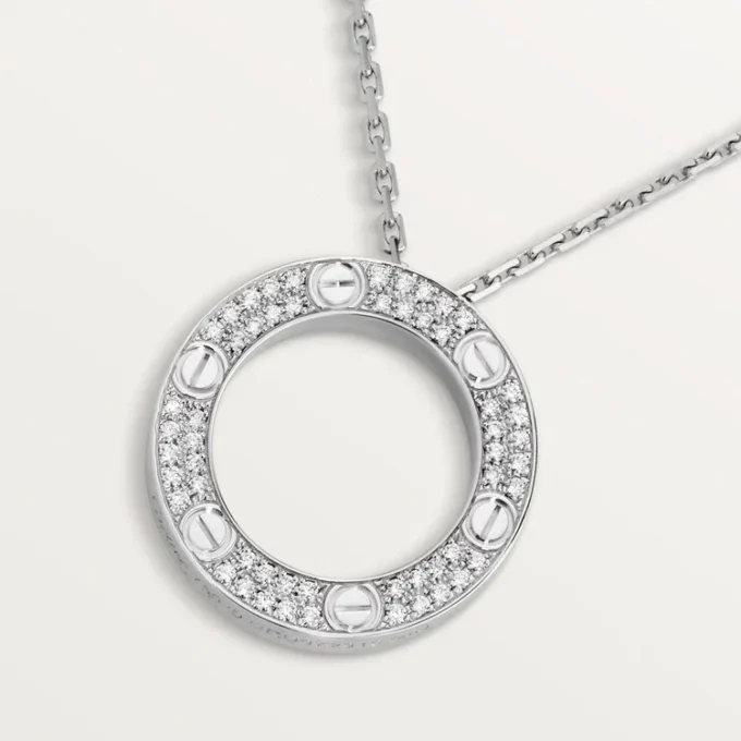 Love Necklace, Diamond-Paved – White Gold, Diamonds – Cartier Love Necklace, Diamond-Paved – White Gold, Diamonds – Cartier