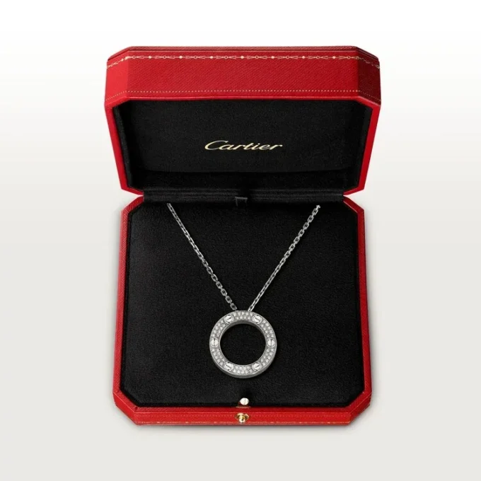 Love Necklace, Diamond-Paved – White Gold, Diamonds – Cartier Love Necklace, Diamond-Paved – White Gold, Diamonds – Cartier