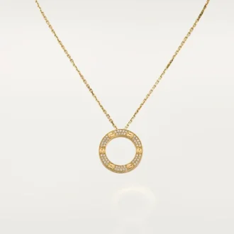 Love Necklace, Diamond-Paved – Yellow Gold, Diamonds – Cartier